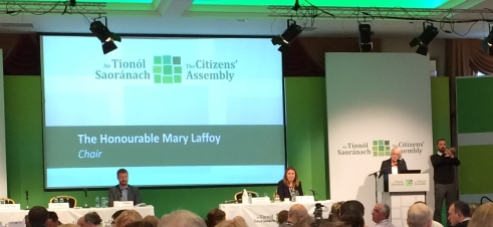 The Irish Citizens' Assembly is opened on 30 September by Hon Mary Laffoy